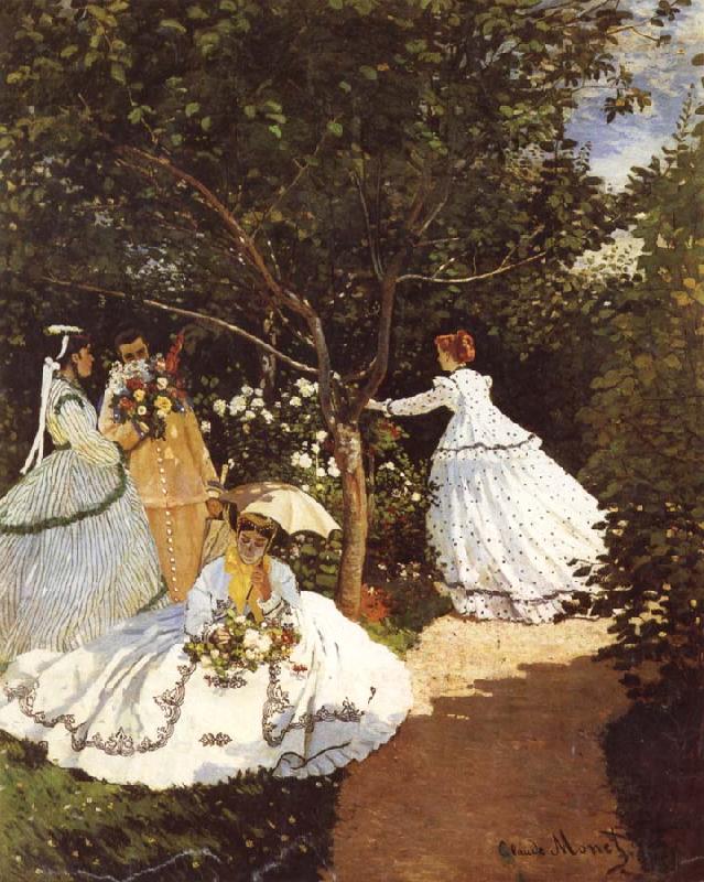 Claude Monet Femmes au jardin Women in the Garden Frauen im Gaten oil painting image